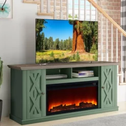 68" Freestanding Electric Fireplace TV Stand For TVs Up To 78" - Festivo -Homcom Furniture Shop GUEST 8a161319 431a 4e78 ac24 332dec54bd66