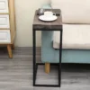 Breeze Casual C Shaped End Table Metal Frame Rustic Brown - Proman Products -Homcom Furniture Shop GUEST 8aef3028 fd90 4c64 a94b e85932fc8629
