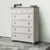 Cristina Wooden 6 Drawer Chest White - Abbyson Living -Homcom Furniture Shop GUEST 8b03160c 4c18 4265 b4ca 6be975738fd0