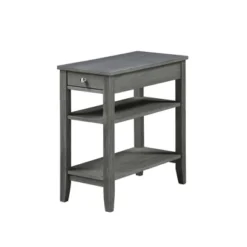 American Heritage 3 Tier End Table With Drawer - Breighton Home -Homcom Furniture Shop GUEST 8ba0c969 86c5 4923 8be5 3de408b6b5d8