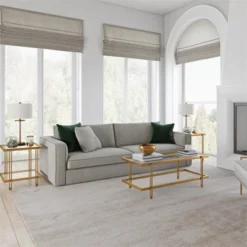 22" Modern Metal Side Table In Gold - Henn&Hart -Homcom Furniture Shop GUEST 8beef24c 4f78 4734 bf8c f49dbb785dca