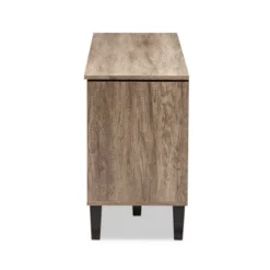 Beacon Modern And Contemporary Wood TV Stand For TVs Up To 55" Light Brown - Baxton Studio -Homcom Furniture Shop GUEST 8c75f48a bec8 4b6c 8abc 6b43dd743b9c