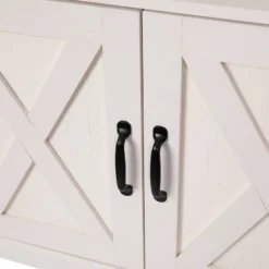 60" Brayden Modern Farmhouse TV Stand For TVs Up To 64" With Storage Cabinets White/Rustic Oak - Taylor & Logan 15 60" Brayden Modern Farmhouse TV Stand For TVs Up To 64" With Storage Cabinets White/Rustic Oak - Taylor & Logan -Homcom Furniture Shop GUEST 8c8f5d35 70ad 4b56 b35e 396935db8e2c