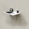 30" X 21.5" Wall Mounted Folding Table And Computer Desk White - InPlace -Homcom Furniture Shop GUEST 8d44e18c 2735 449a 8266 35c4d754e9d7