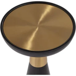 Studio 55D Modern Glam Luxe Metal Round Accent Side End Table 13" Wide Black Gold For Living Room Home House Entryway Balcony -Homcom Furniture Shop GUEST 8d741771 58e5 4b9b a21f bcbc05981e00