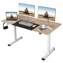 Costway Electric Height Adjustable Standing Desk, Sit To Stand Computer Workstation Home Office Desk -Homcom Furniture Shop GUEST 8e9c415e 441e 4cbb a5ed 31995c2ae2c2