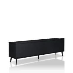 Dominique TV Stand For TVs Up To 78" Black/White Oak - MiBasics -Homcom Furniture Shop GUEST 902891e2 4145 40ec 9f28 974540238453