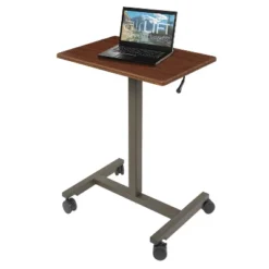 24.4" Airlift Spring Height Adjustable Sit-Stand Mobile Laptop Computer Desk Cart - Seville Classics -Homcom Furniture Shop GUEST 90313c76 adcf 48dc 902b a4a00b9b10f4