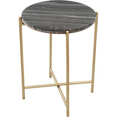 Antwohnette Side Table Marble Gray - ZM Home 5 Antwohnette Side Table Marble Gray - ZM Home - Image 3