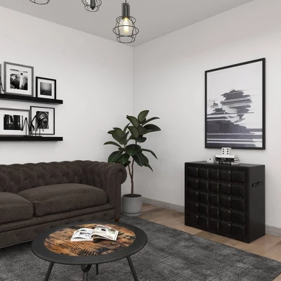 Vinyl 5 Drawer Buffet Dark Espresso - Olivia & May 16 Vinyl 5 Drawer Buffet Dark Espresso - Olivia & May - Image 14