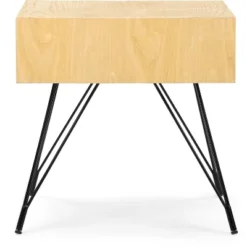 Newell Side Table Natural - Adore Decor -Homcom Furniture Shop GUEST 91ce132a 9524 47d5 b4c8 b8d76d24a758