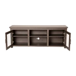 Traditional Full Glass Door TV Stand For TVs Up To 80" - Merrick Lane -Homcom Furniture Shop GUEST 92146659 9d59 43b6 9103 228f64882f86