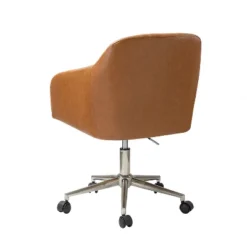 Luca Vegan Leather Height-adjustable Ergonomic Office Chair With Elegant Channel Design Task Chair| ARTFUL LIVING DESIGN -Homcom Furniture Shop GUEST 926862e7 1092 4b8e b63b 5928f4611763