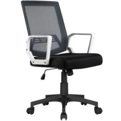 Yaheetech Adjustable Mid-Back Office Chair Computer Chair With Wheels -Homcom Furniture Shop GUEST 92836098 f69f 47f0 aa2d 8f2f1a15d4d9