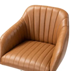 Luca Vegan Leather Height-adjustable Ergonomic Office Chair With Elegant Channel Design Task Chair| ARTFUL LIVING DESIGN -Homcom Furniture Shop GUEST 92b74ec9 f2e2 41f0 a314 95f3de786934