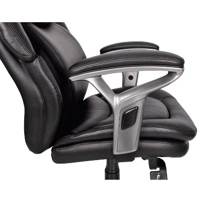 AIR Health & Wellness Managers Chair Black Leather - Serta 10 AIR Health & Wellness Managers Chair Black Leather - Serta - Image 8