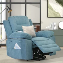Electric Lift Recliner With Adjustable Massage, Heating Function, Infinity Positions And Side Pockets - ModernLuxe -Homcom Furniture Shop GUEST 92e045bf 0b0d 4d90 a9dc 75ac5533db2f