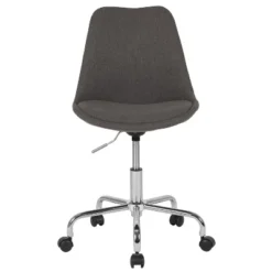 Emma And Oliver Mid-Back Dark Gray Fabric Pneumatic Lift Task Office Chair -Homcom Furniture Shop GUEST 934392bc f8e0 4886 8cf6 c249dfc11e9a