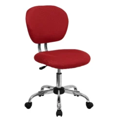 Emma And Oliver Mid-Back Mesh Padded Swivel Task Office Chair With Chrome Base -Homcom Furniture Shop GUEST 9376fea7 79ba 4c16 aa42 9a9efe1cdaaa
