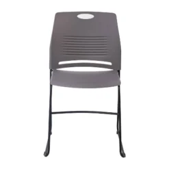 Emma And Oliver Heavy Duty 660 Lb. Capacity Ergonomic Polypropylene Stack Chair With Perforated Back And Steel Sled Base -Homcom Furniture Shop GUEST 949d2f72 69a8 49f8 8254 6f1836d27faa