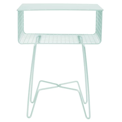 MDesign Modern Farmhouse Home Decor End Table, Metal Wire Storage Shelf 14 MDesign Modern Farmhouse Home Decor End Table, Metal Wire Storage Shelf - Image 12