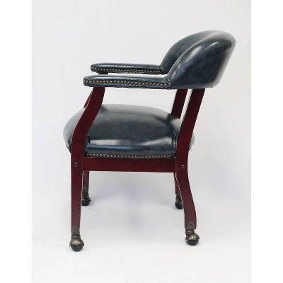 Captain's Chair With Casters - Boss Office Products 3 Captain's Chair With Casters - Boss Office Products
