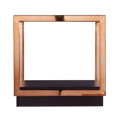 Lexing Glass Top End Table Champagne - Aiden Lane 3 Lexing Glass Top End Table Champagne - Aiden Lane