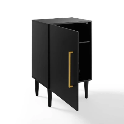 Everett Record Player Stand Matte Black - Crosley 4 Everett Record Player Stand Matte Black - Crosley - Image 2