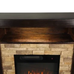 39" Freestanding Electric Fireplace Tan - Home Essentials -Homcom Furniture Shop GUEST 9a127304 5ccf 4442 99bf b10119ece9eb