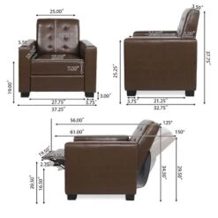 Craigue Contemporary Tufted Faux Leather Pushback Recliner - Christopher Knight Home -Homcom Furniture Shop GUEST 9aa0e7d3 8c19 425e b01f d778ec1ad7a6