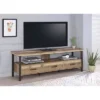 Morello 3 Drawer TV Stand For TVs Up To 80" Weathered Pine - Coaster -Homcom Furniture Shop GUEST 9b6c780d 38c3 4be9 9e5e b359fa63718c