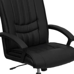 Flash Furniture Mid-Back Black LeatherSoft Swivel Manager's Office Chair With Arms -Homcom Furniture Shop GUEST 9c3724c4 bbbe 4e67 be7e 74c6241130dc