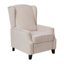 Emma And Oliver Fabric Upholstered Easy Push Back Recliner - Classic Wingback Design With Nailhead Accent Trim And Footrest -Homcom Furniture Shop GUEST 9ddddcb4 71fc 47a4 b9b7 cecb4916c889