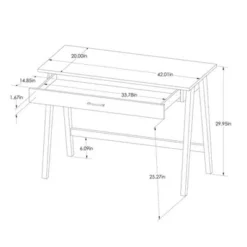 Paulo Wood Writing Desk With Drawer - Threshold™ -Homcom Furniture Shop GUEST a3818299 8a65 473a bf93 e5c5d6e1b99b