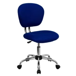 Emma And Oliver Mid-Back Mesh Padded Swivel Task Office Chair With Chrome Base -Homcom Furniture Shop GUEST a52d1ad3 3512 4d1a 8d12 5fe4c62fe286
