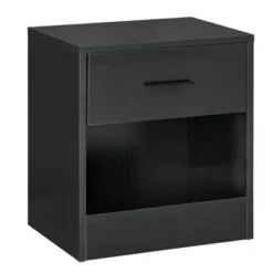 HOMCOM Modern Nightstand, Accent End Table With Drawer And Storage Shelf, Sofa Side Table For Living Room Or Bedroom -Homcom Furniture Shop GUEST a5882e39 898c 45ac 8963 24fa05686104