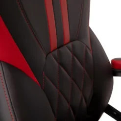 BlackArc High Back Gaming Chair With Red And Black Faux Leather Upholstery, Adjustable Swivel Seat And Padded Flip-Up Arms -Homcom Furniture Shop GUEST a6da5609 695b 4503 b9de ab9432a81c1d
