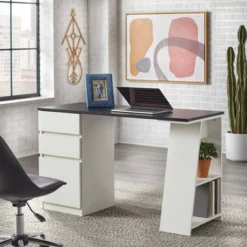 Como Modern Writing Desk - Buylateral -Homcom Furniture Shop GUEST a8a7d2e1 8de7 46bf 9c3f 4ebeb2cf1d09