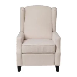 Emma And Oliver Fabric Upholstered Easy Push Back Recliner - Classic Wingback Design With Nailhead Accent Trim And Footrest -Homcom Furniture Shop GUEST a9c724ba 67a1 4805 9f9e 427a24f8948f