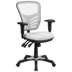 Emma And Oliver Mid-Back Mesh Triple Paddle Swivel Ergonomic Office Chair With Adjustable Arms -Homcom Furniture Shop GUEST ac224979 fb6a 479e b903 3085456b7350 1
