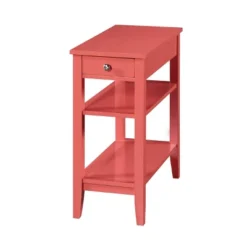 American Heritage 3 Tier End Table With Drawer - Breighton Home -Homcom Furniture Shop GUEST adb649e8 c2e9 4cbb ad10 955f00b8f3d1