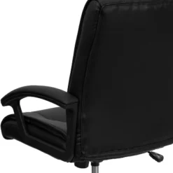 Flash Furniture Mid-Back Black LeatherSoft Swivel Manager's Office Chair With Arms -Homcom Furniture Shop GUEST ae07e57b 6055 450a 8a5a 9375d908c722
