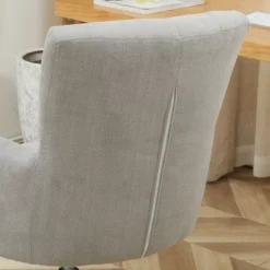 HOMCOM Mid Back Modern Home Office Chair With Tufted Button Design And Padded Armrests, Swivel Computer Desk Chair For Study Living Room Bedroom -Homcom Furniture Shop GUEST ae6de05d 4b6f 44b2 8724 19e789ec64dc