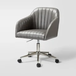 Luca Vegan Leather Height-adjustable Ergonomic Office Chair With Elegant Channel Design Task Chair| ARTFUL LIVING DESIGN -Homcom Furniture Shop GUEST ae827275 6e4a 4c5b a3fe 2d2e7d68f191