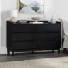 Mid-Century Modern Solid Wood 6 Drawer Double Dresser - Saracina Home -Homcom Furniture Shop GUEST b011dc46 dec9 4b6d b0d9 f3d33b96dc2a