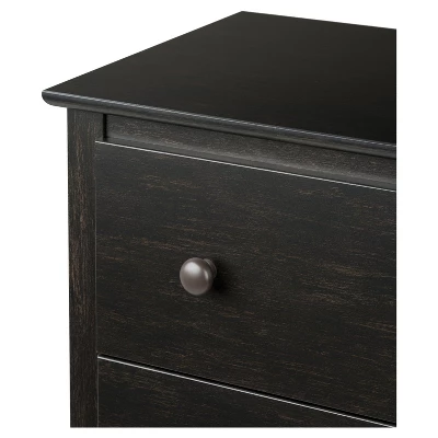 Monterey 5 Drawer Dresser Washed Black - Prepac 4 Monterey 5 Drawer Dresser Washed Black - Prepac - Image 2