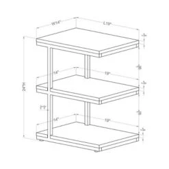 Comrie 3 Shelf Side Table - MiBasics 13 Comrie 3 Shelf Side Table - MiBasics -Homcom Furniture Shop GUEST b0e1deaa 2384 431c a3ee f7463b8e87b3