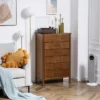 HOMCOM Tall Dresser For Bedroom, 7 Drawer Dresser, Chest Of Drawers With Bamboo Frame, Brown -Homcom Furniture Shop GUEST b112fbc4 020d 4d26 9a11 7fac9ff84afe