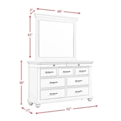 Brooks 9 Drawer Dresser With Mirror Beige - Picket House Furnishings -Homcom Furniture Shop GUEST b133bc62 1947 4628 9687 c6dcfeefdea9