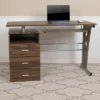 Emma And Oliver Desk With Three Drawer Single Pedestal And Pull-Out Keyboard Tray -Homcom Furniture Shop GUEST b18d06e3 d95b 46e4 a187 56672968315a